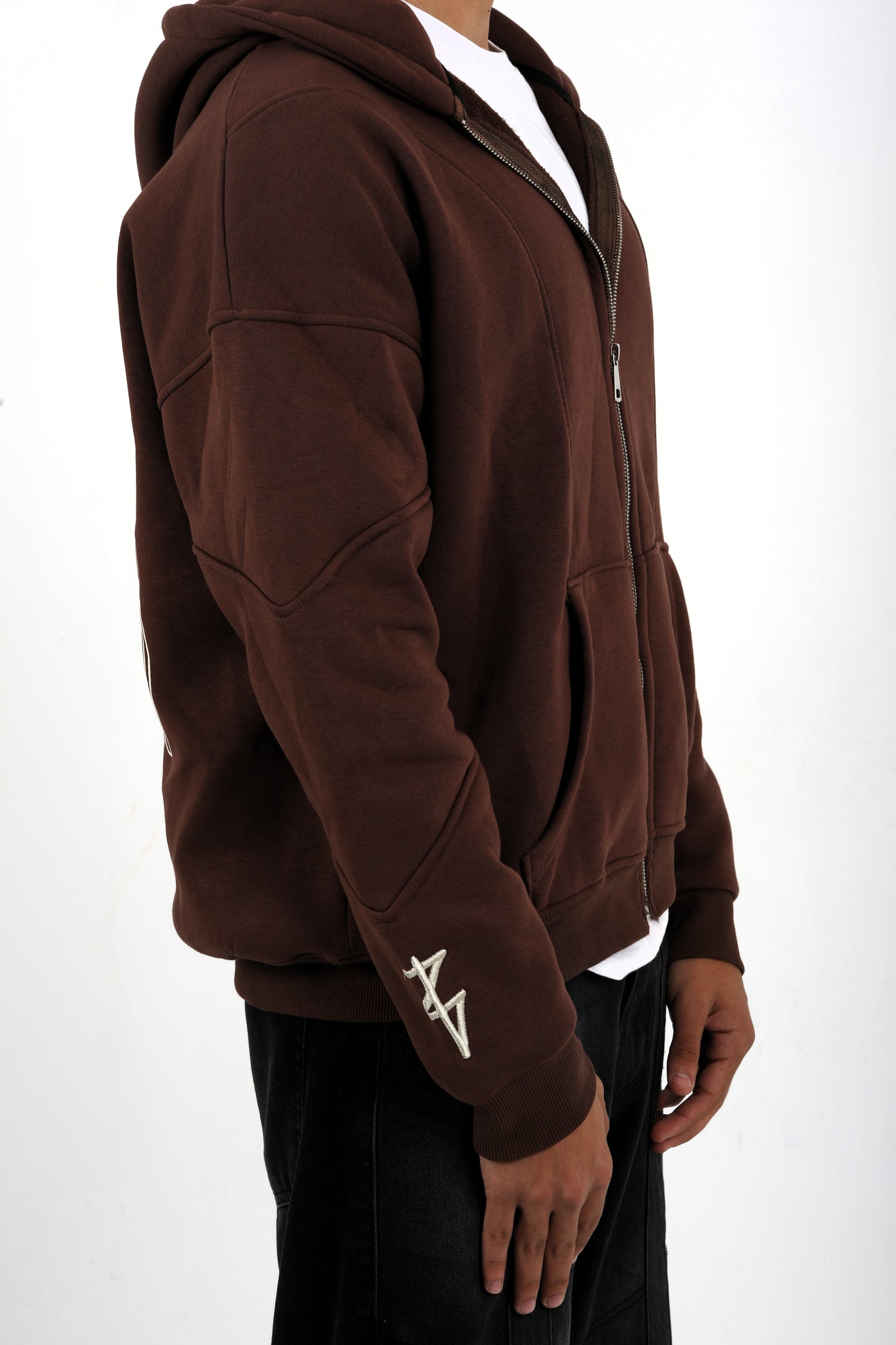 Brown Zip-Up