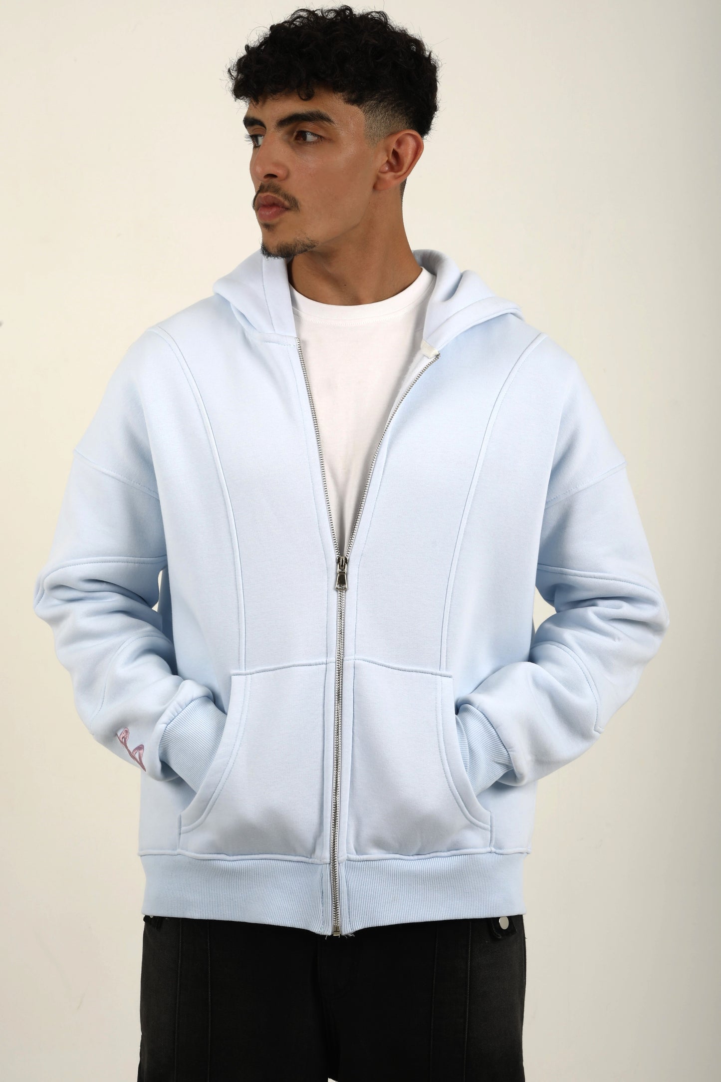 Baby Blue Zip-Up