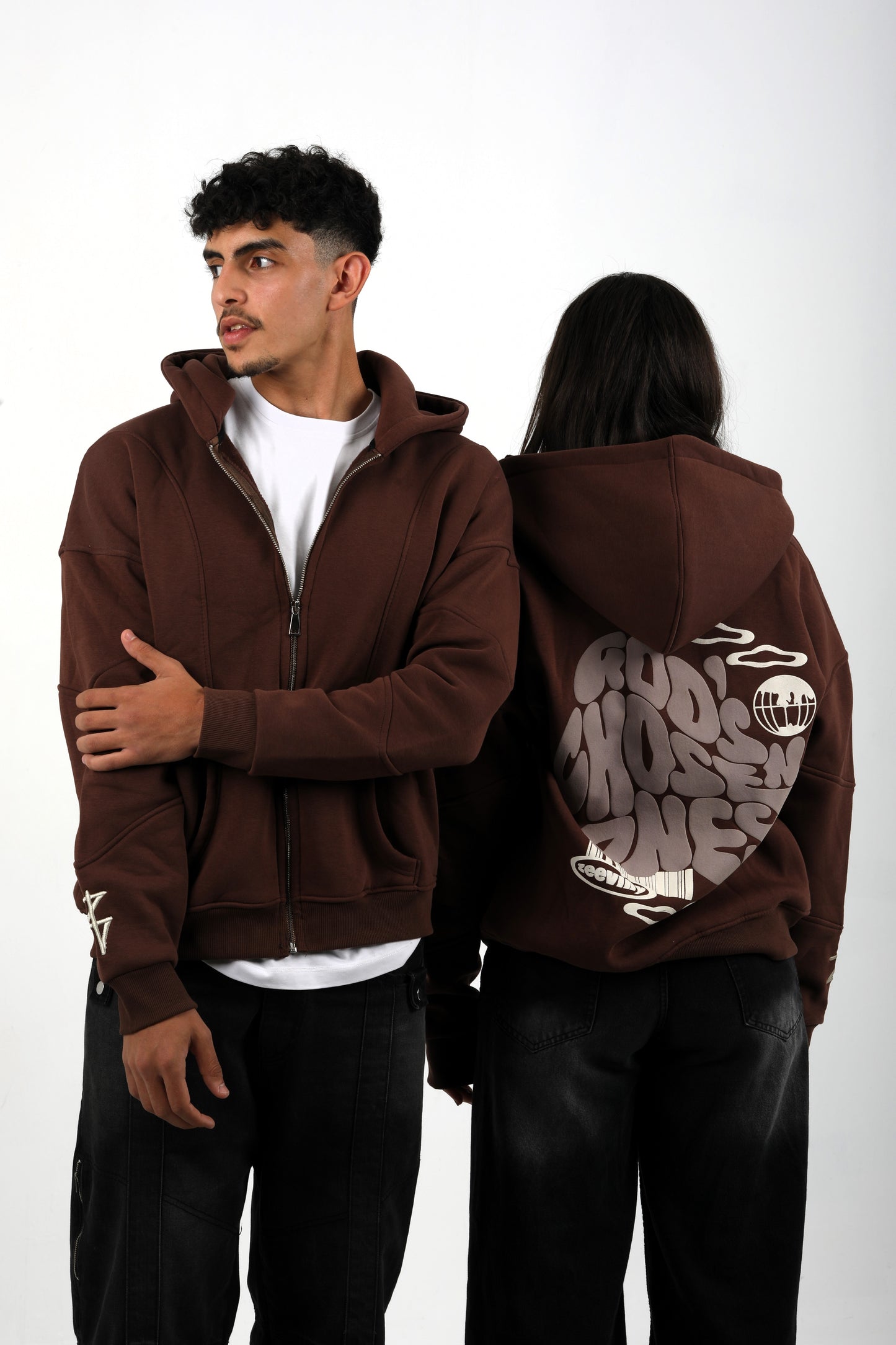 Brown Zip-Up