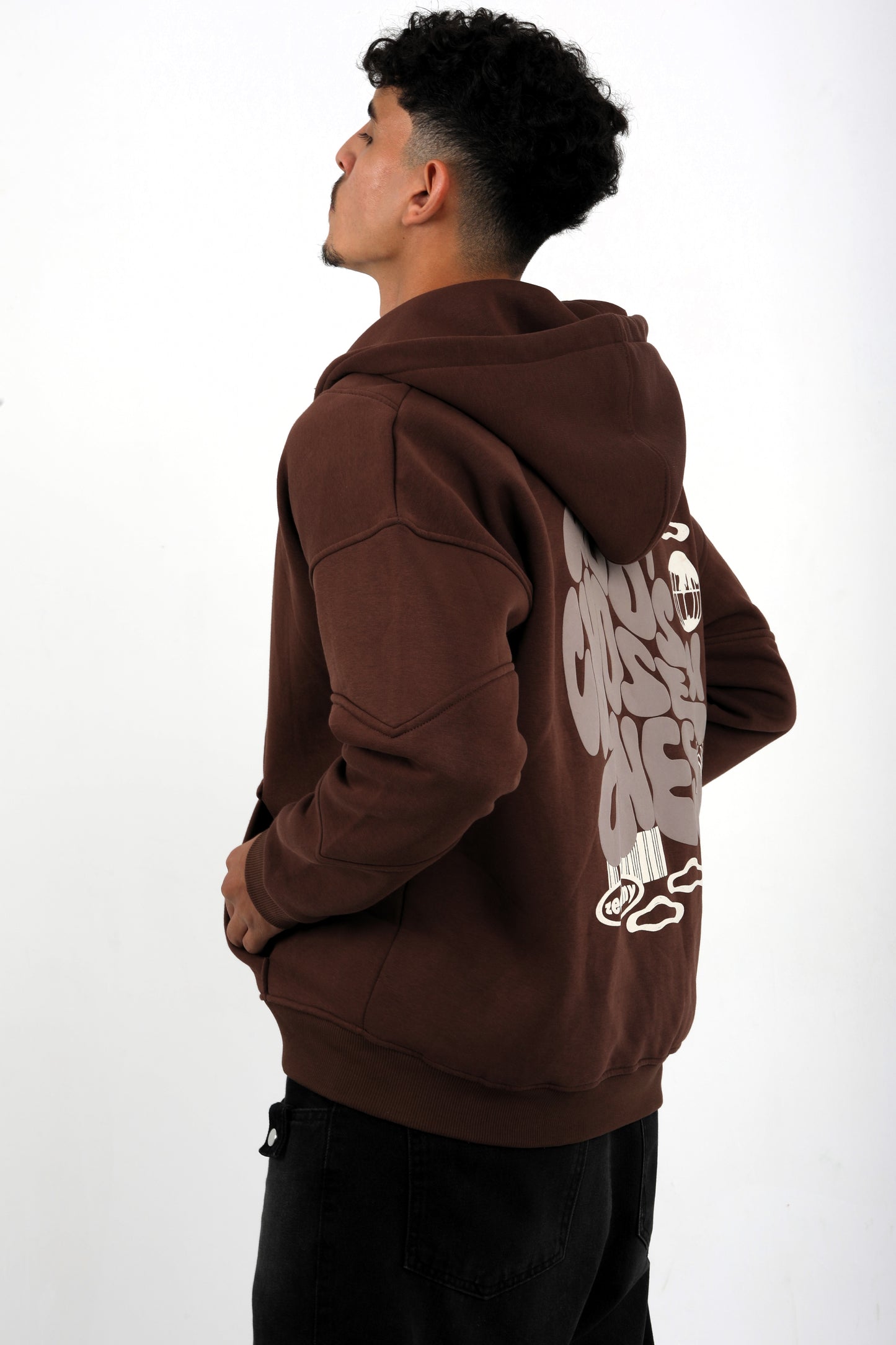 Brown Zip-Up